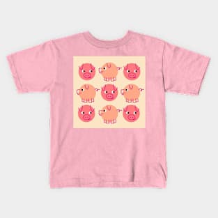 Cute Pigs Kids T-Shirt